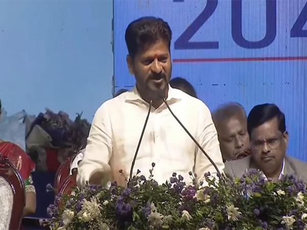 Telangana CM Revanth Reddy participates in Teachers’ Day celebrations 2025. (Photo/ANI)