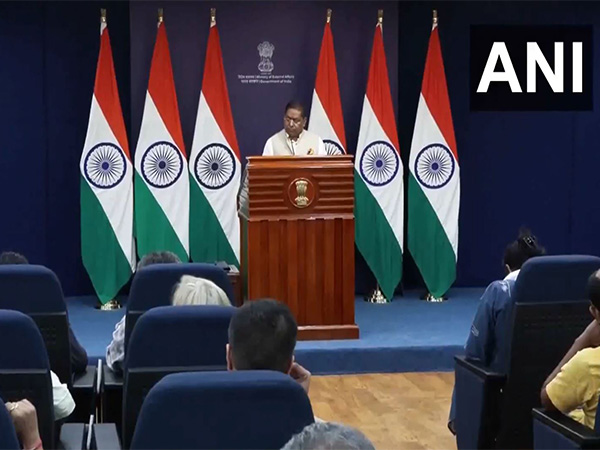 Ministry of Externla Affairs spokesperson Randhir Jaiswal (Photo/ANI)