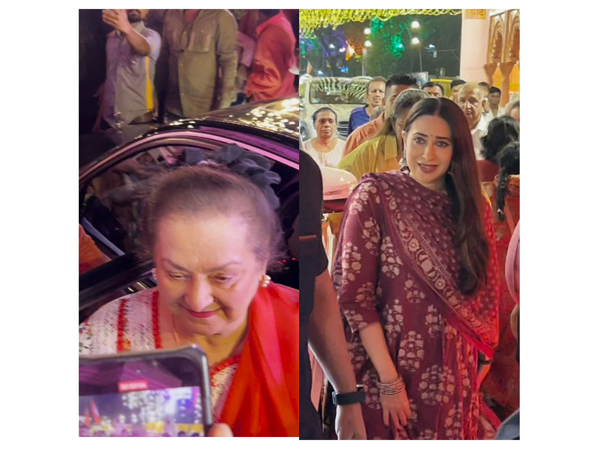 Saira Banu , Karisma Kapoor (Image source/ANI) 