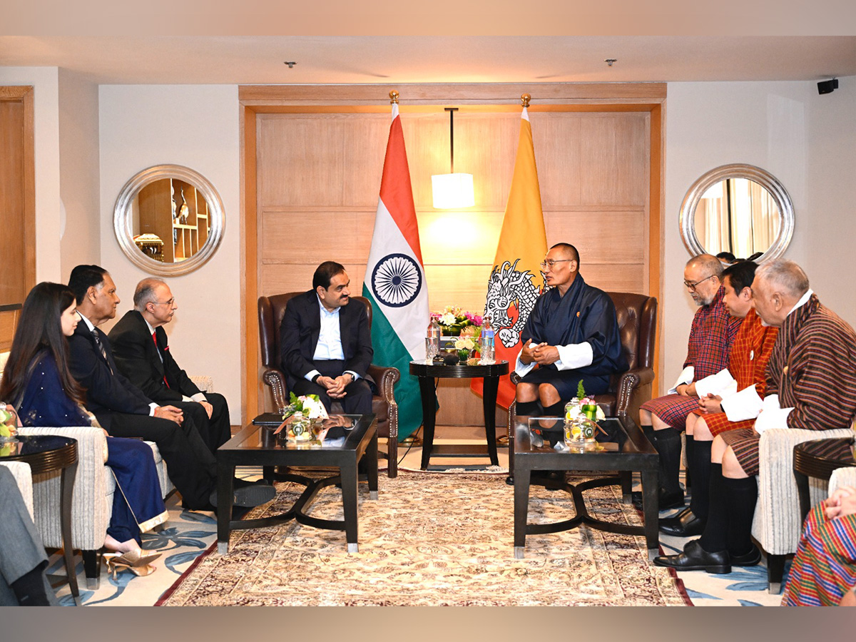 Gautam Adani, Chairman, Adani Group and Prime Minister of Bhutan, Dasho Tshering Tobgay along with officials (Photo/Adani Group)