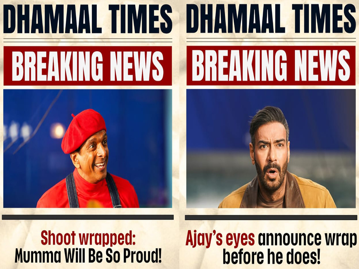 Dhamaal wraps shoot (Photo/instagram/@ajaydevgn)