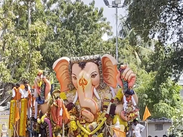 Balapur Ganesh immersion procession begins today. (Photo/ANI)