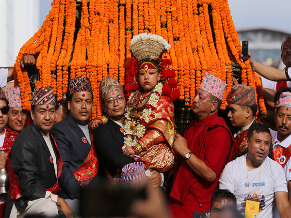Celebrations of Indra Jatra festival in Nepal (Photo/ANI)