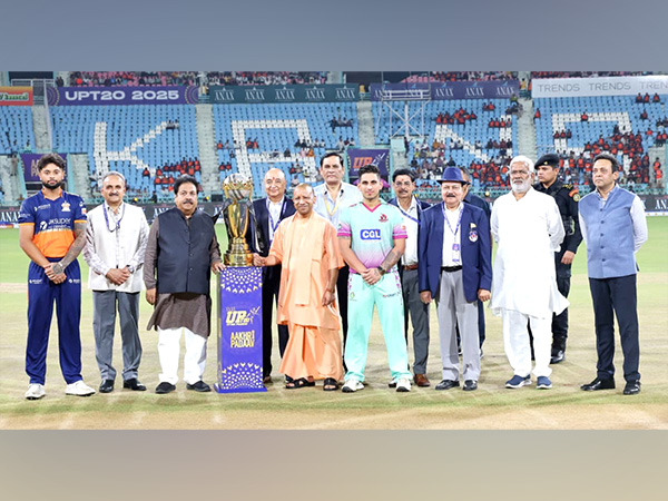 CM Yogi Adityanath at the UP T20 League. (Photo: @myogiadityanath X)