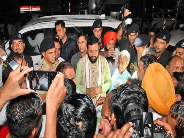 Haryana CM Nayab Singh Saini meets flood-affected people (Photo/@NayabSainiBJP)