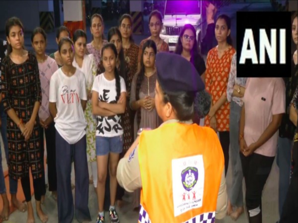 She Team of Gujarat Police provide self-defence training to women (Photo/ANI)