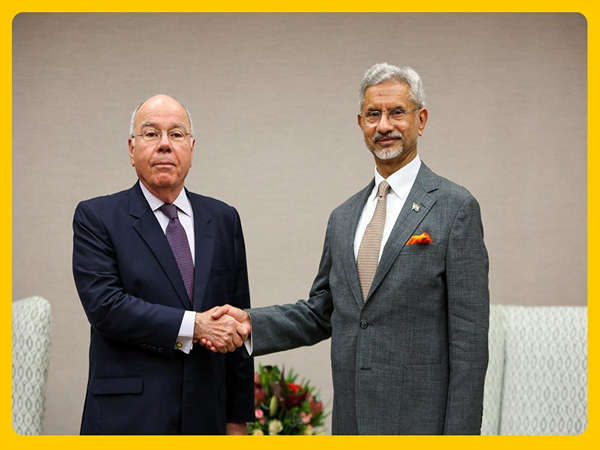 External Affairs Minister S Jaishankar and Brazil’s Foreign Minister Mauro Vieira (Image: X@DrSJaishankar)