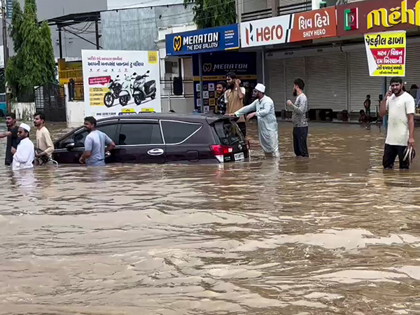 An area in Gujarat inundated with rain water following incessant rainfall (File Photo/ANI)