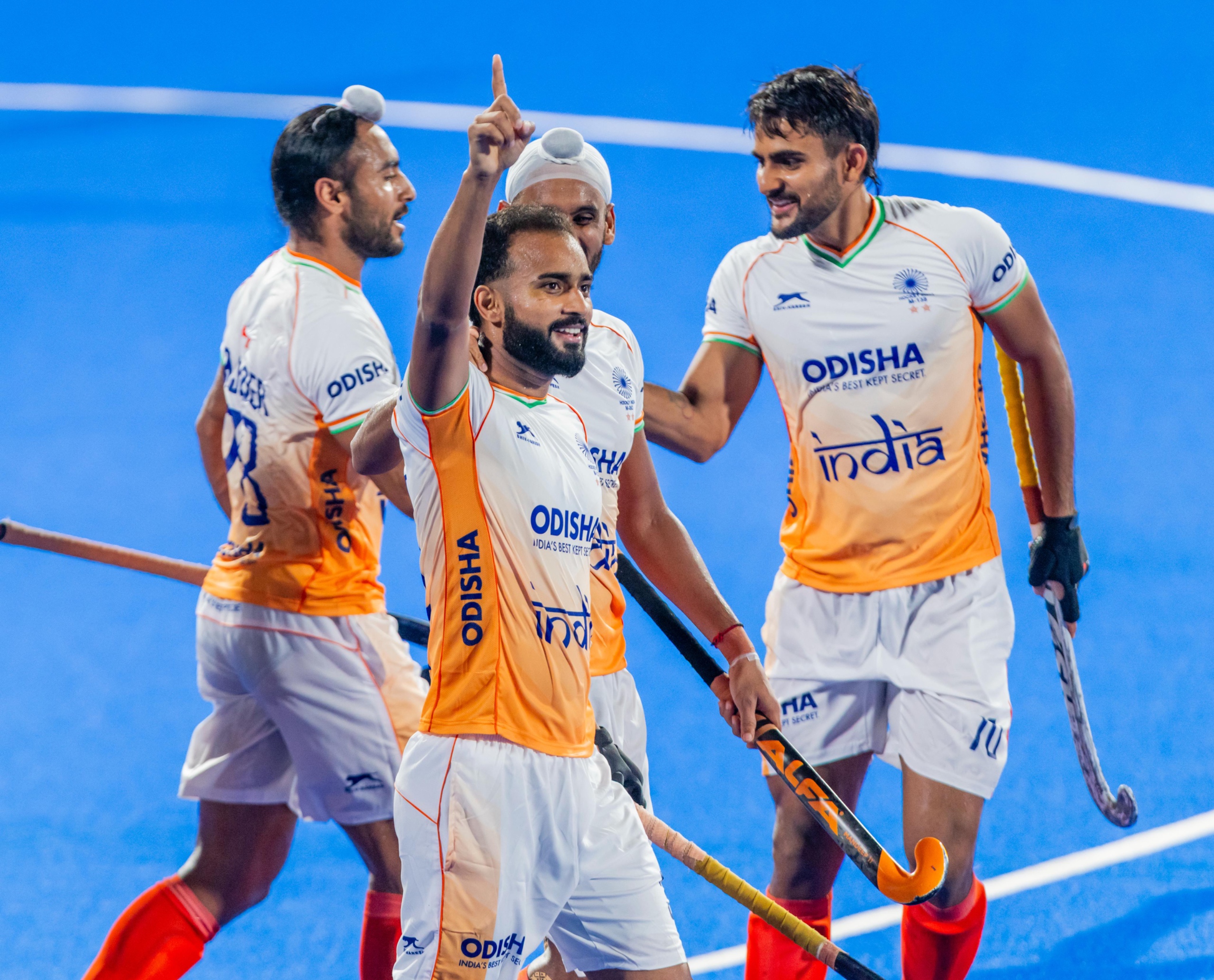 Team India celebrating (Photo: Hockey India)