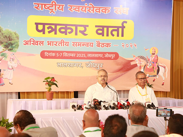 RSS press conference at Jodhpur. (Photo/ANI)