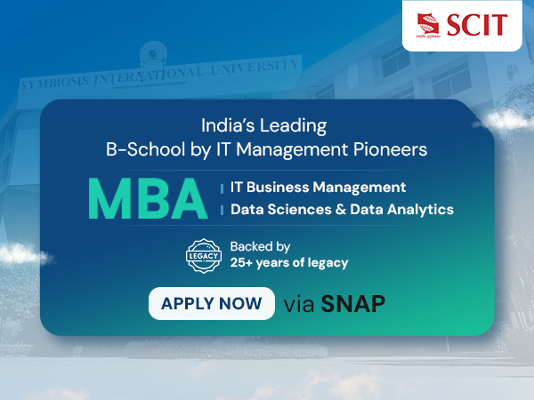 SCIT Opens Applications for 2025–27 MBA in ITBM & DSDA via SNAP