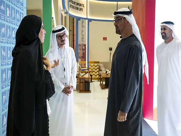 Open Masters Games Abu Dhabi 2026 unveil official wristband at ADIHEX (Image/WAM)