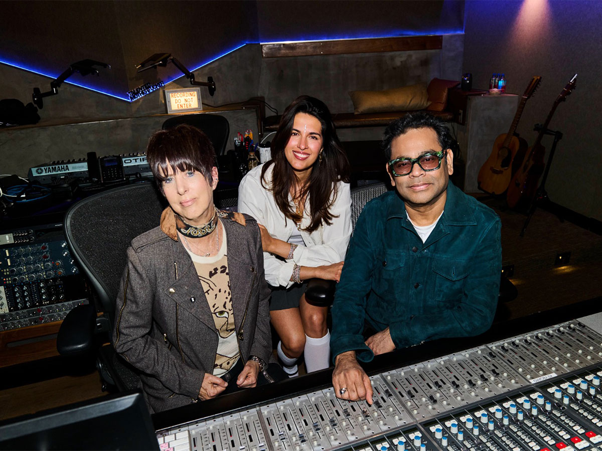 AR Rahman, Diane Warren, RIKA (Image source/ Warner Music India)