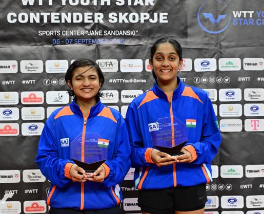 Divyanshi Bhowmick and Ananya Muralidharan. (Photo: WTT)