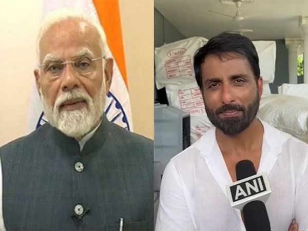 PM Modi, Sonu Sood (Image: ANI)