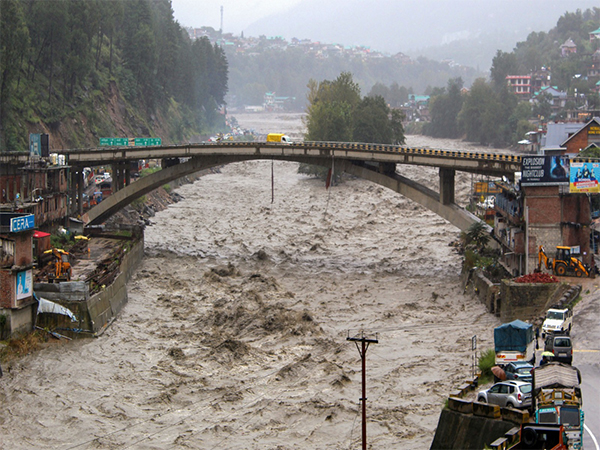 Visuals of floods in Himachal Pradesh (File photo/ANI) 