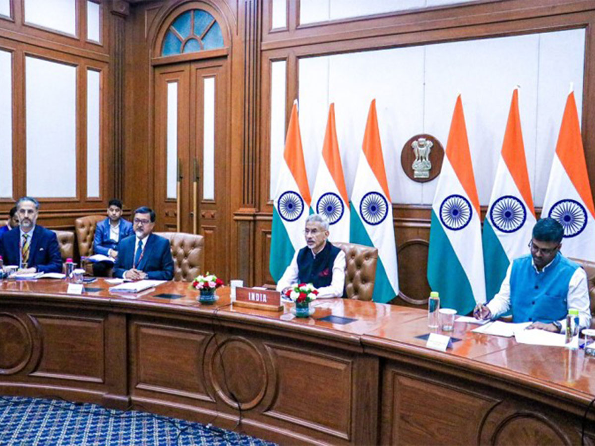 External Affairs Minister S Jaishankar addressing the virtual BRICS Leaders’ Summit (Image: X/@DrSJaishankar)