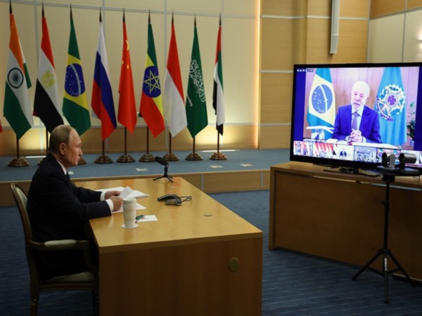 Russian President Vladimir Putin attending the BRICS meeting virtually (Photo/ Kremlin)