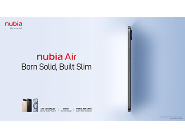 nubia Air redefines slim style by integrating a 5000mAh battery within a revolutionary body as thin as 5.9mm