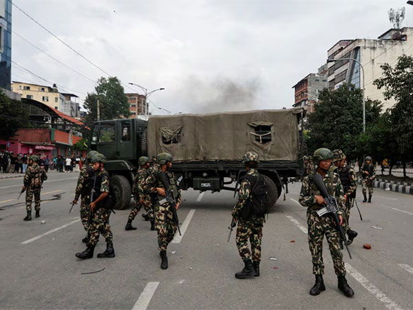 Nepal Army personnel patrol near the parliament following the protest against corruption (Photo/Reuters)