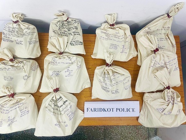 Recovered 12.1 kg of Heroin (Photo/X/@DGPPunjabPolice)