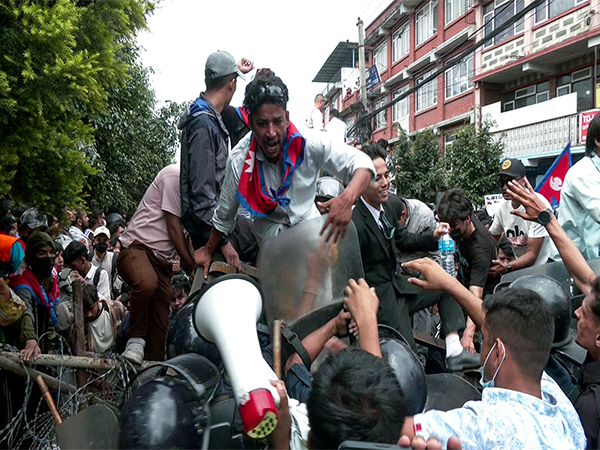 Protests in Nepal (Image/ANI)