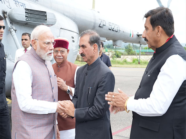 Himachal CM welcomes PM Modi at Kangra airport (Photo/Raj Bhawan HP)
