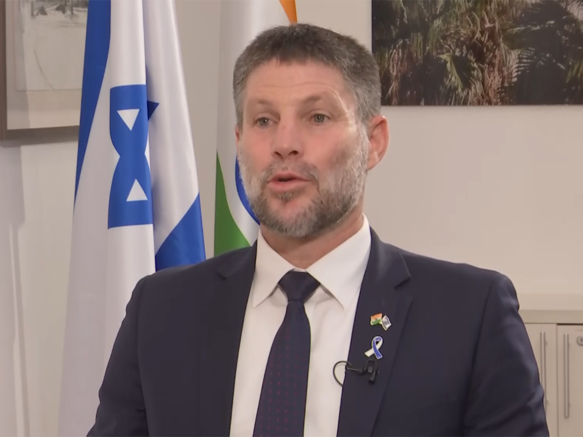 Israel’s Finance Minister Bezalel Smotrich (Image/ANI)