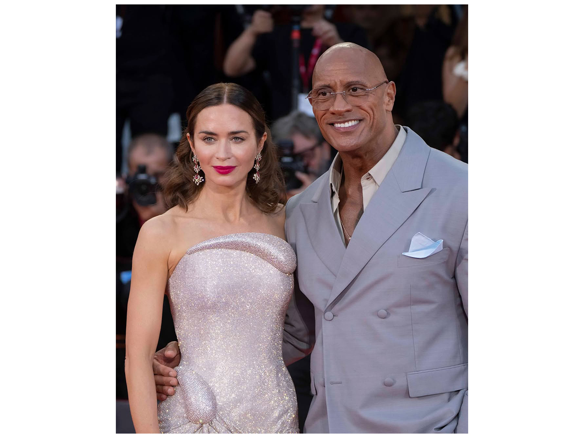 Dwayne Johnson, Emily Blunt (Image: Instagram)