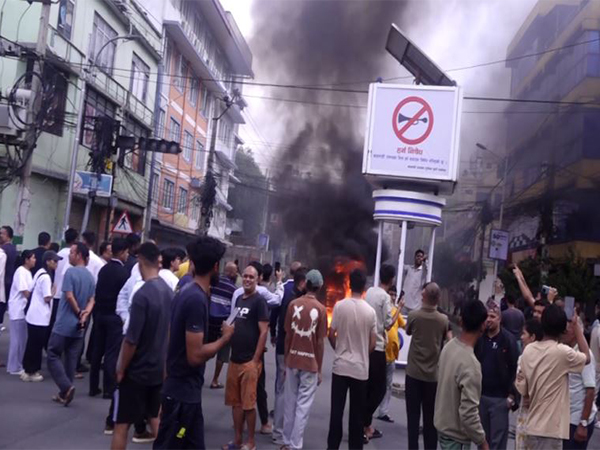 Protest in Nepal (Photo/ANI)