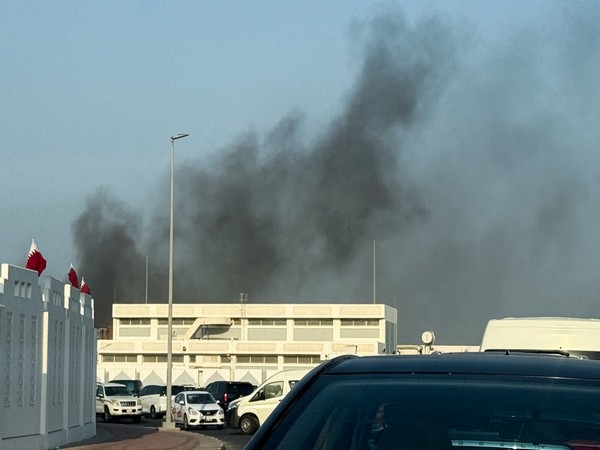Smoke rises after several blasts were heard in Doha, Qatar (Photo/ Reuters)