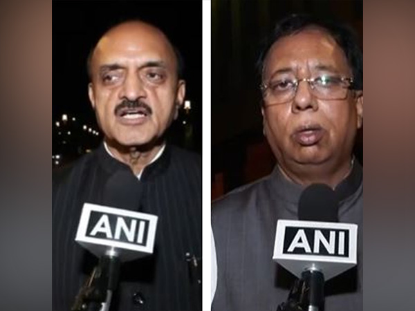 BJP MPs Bhagwat Karad and Sanjay Jaiswal (Photo/ANI)