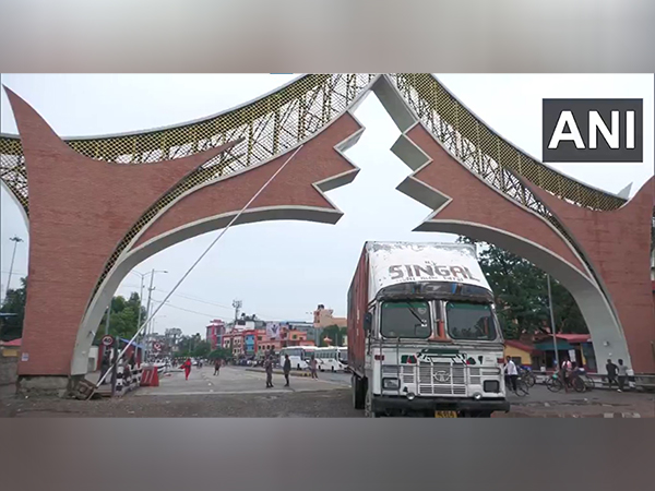 India-Nepal border in Sonauli town of Uttar Pradesh’s Maharajganj district  (Photo/ANI)