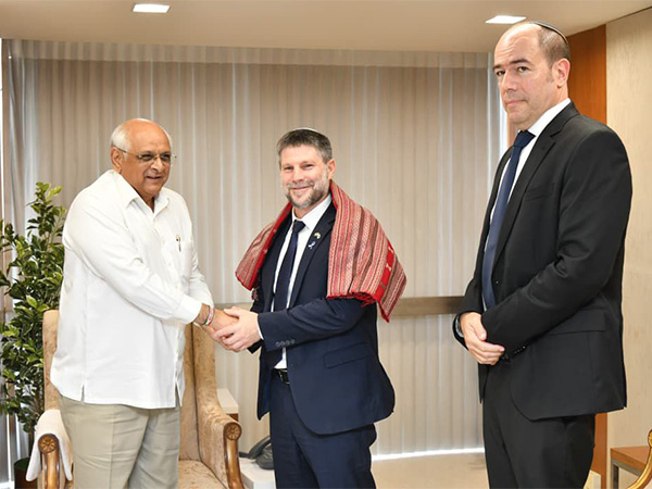 Israel Finance Minister Bezalel Smotrich meets Gujarat CM Bhupendra Patel in Gandhinagar (Photo/X/@CMOGuj)