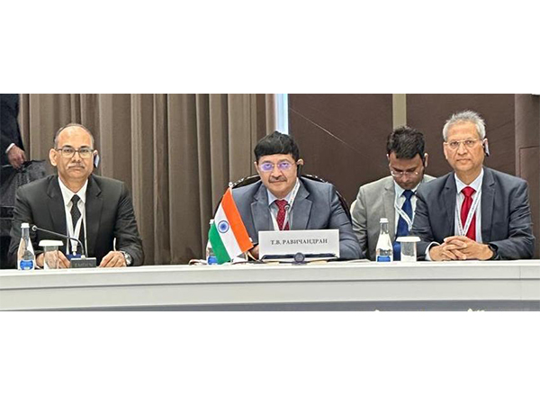 Deputy National Security Adviser TV Ravichandran at  44th meeting of the Council of the Regional Anti-Terrorist Structure (RATS) of SCO (Photo/ANI)