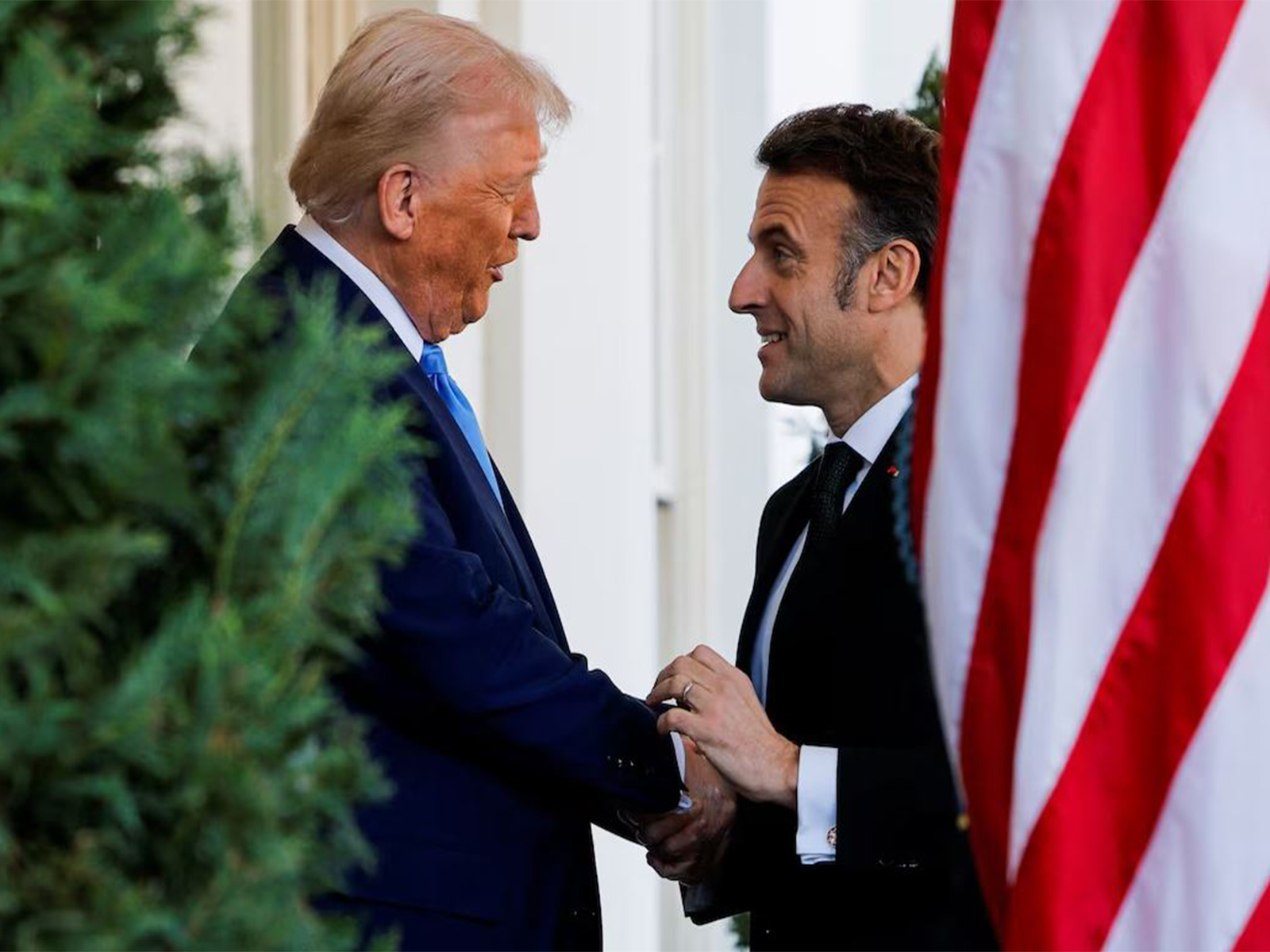 US President Donald Trump and French President Emmanuel Macron (File Photo/ Reuters)