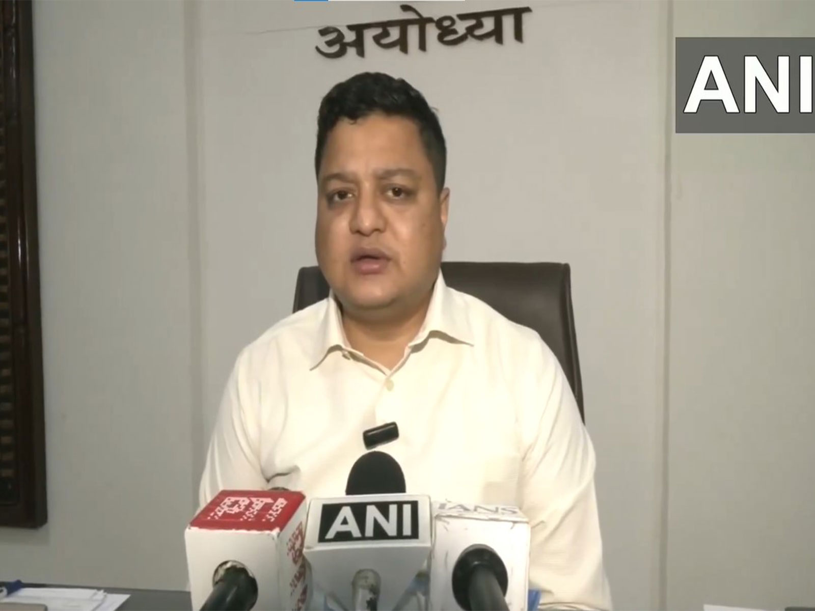 Ayodhya District Magistrate Nikhil Tikaram Funde (Photo/ANI)