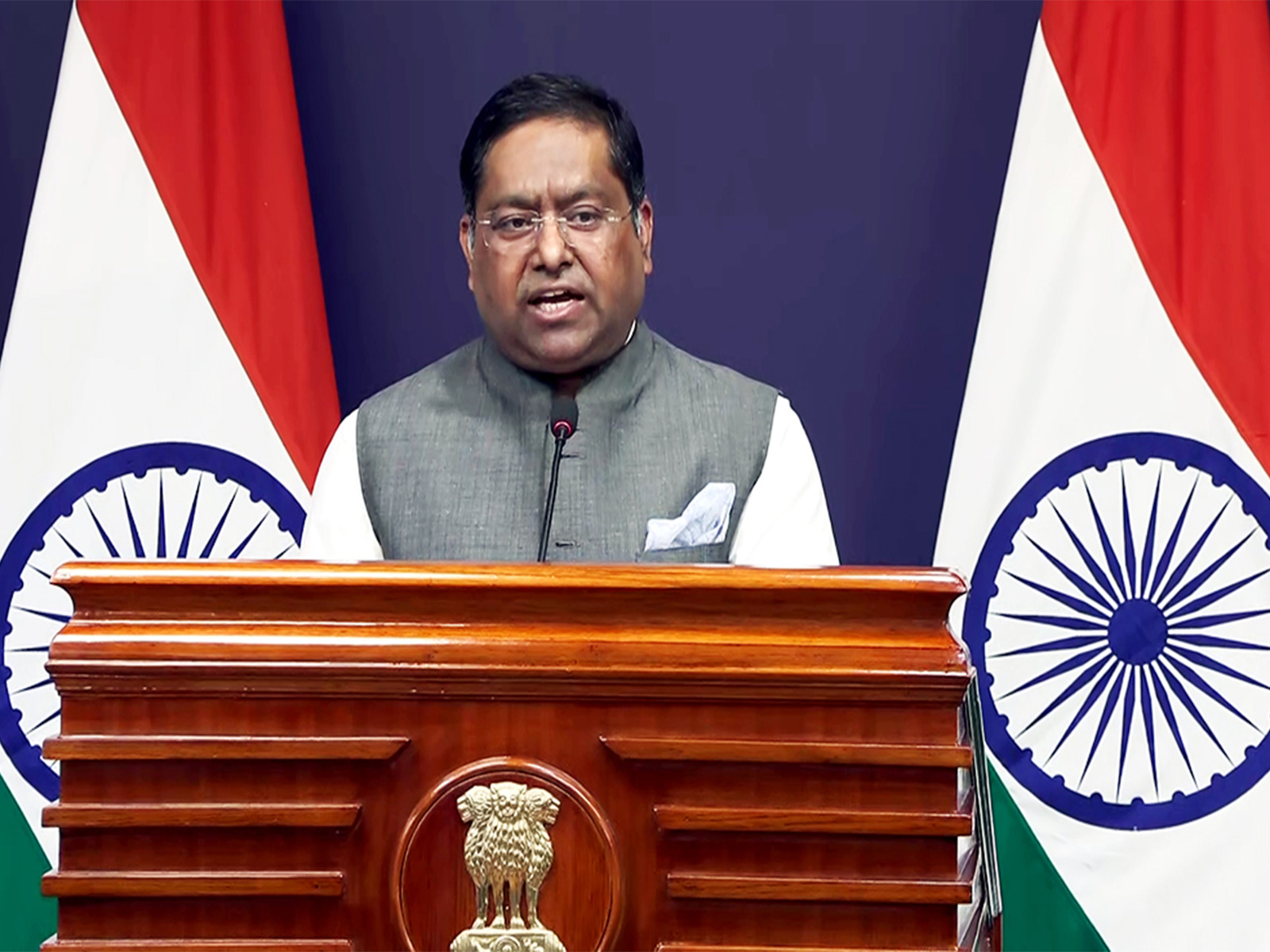  MEA Spokesperson Randhir Jaiswal (Photo/ ANI)