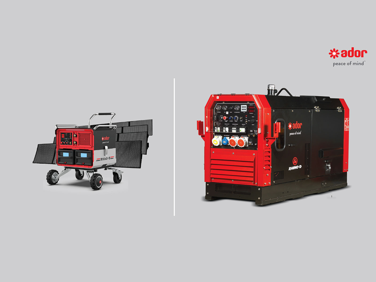 Ador's Rhino S - solar-powered, inverter-driven welder for off-grid operations & Rhino D- Diesel Engine Driven Welder