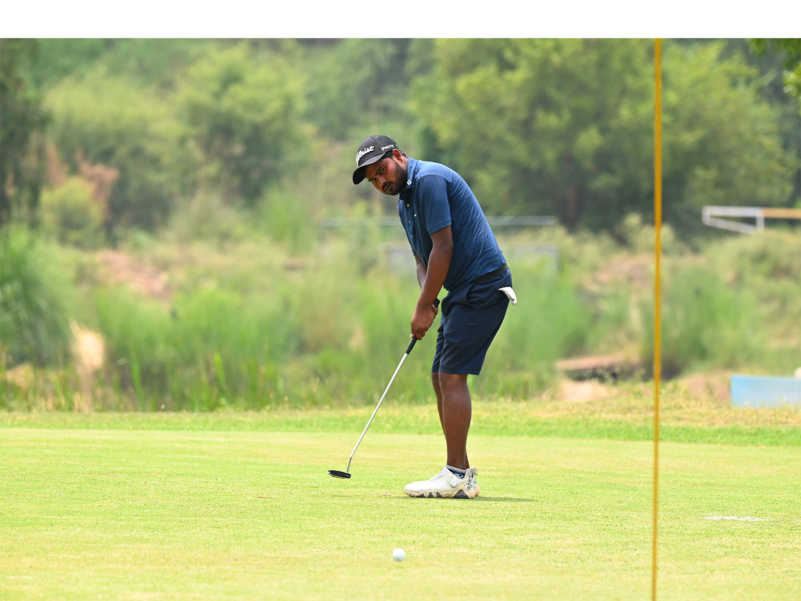 Umed Kumar in action during round two of PGTI NEXGEN (Image: PGTI)