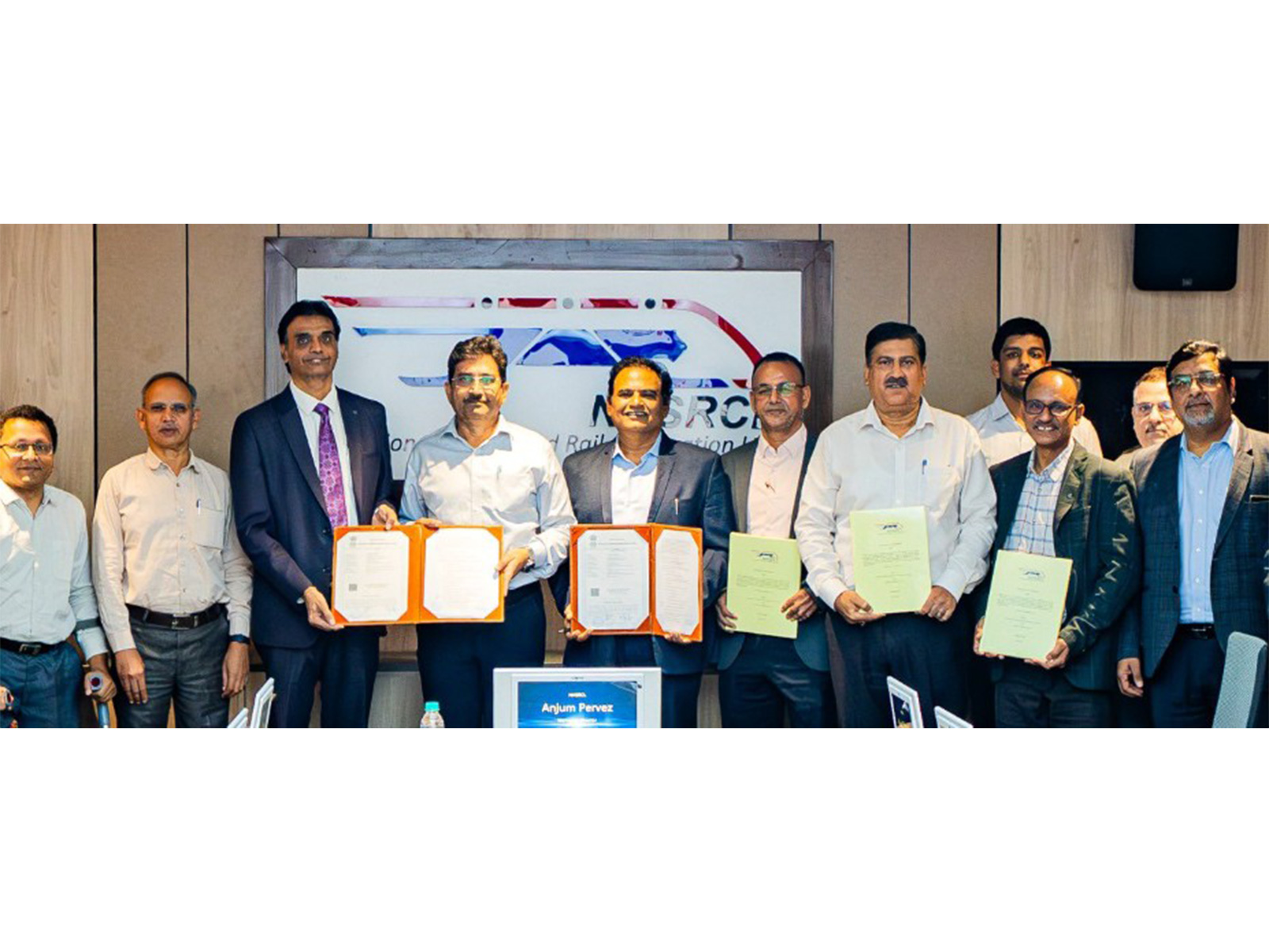 NHSRCL signs agreement with L&T (Photo: NHSRCL/X)