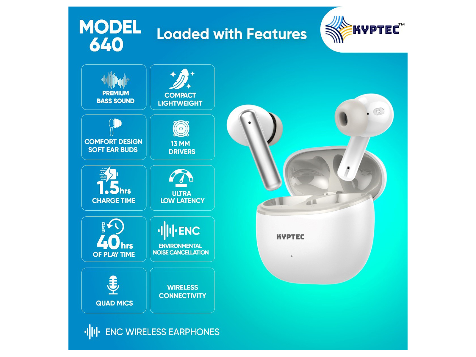 KYPTEC® Lifestyle Unveils Model KYPTEC® 640: True Wireless Earbuds for a Premium Global Generation 