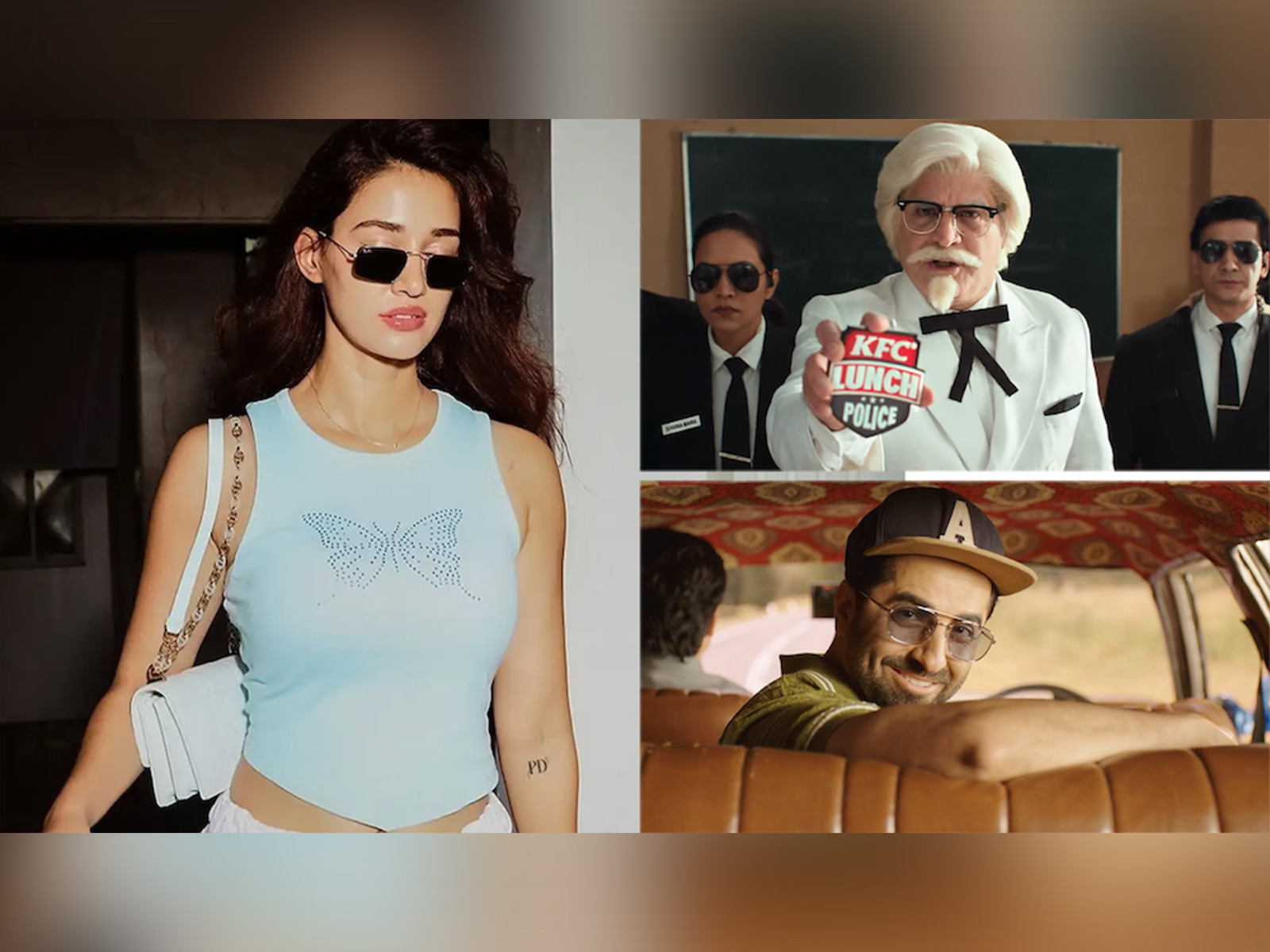 Campaign Stills L-R: Amazon Prime, KFC India, Agoda