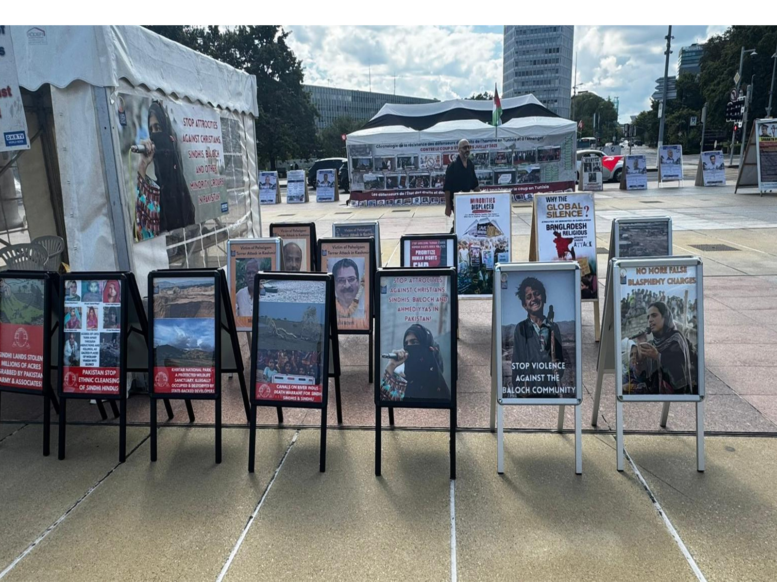 Geneva protest draws attention to Pakistan, Bangladesh minority issues (Photo/ANI)