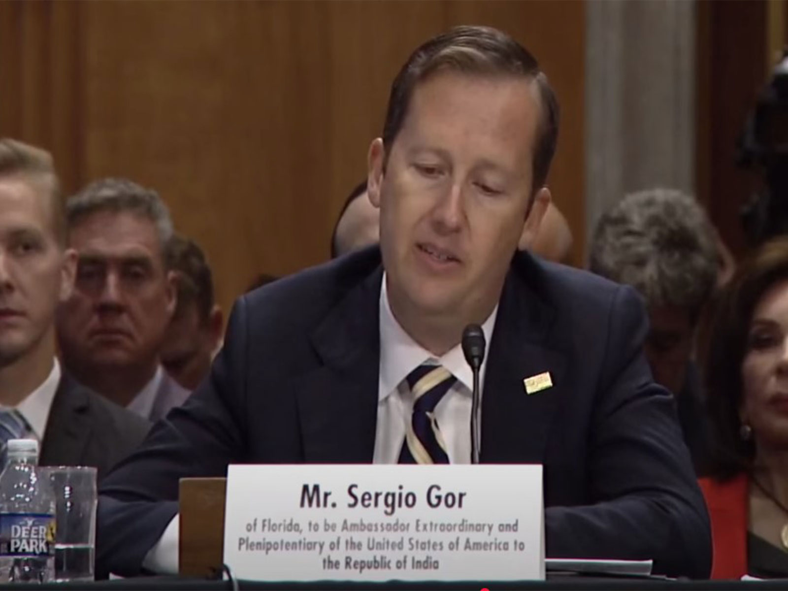 Sergio Gor, President Donald Trump's close aide and nominee for the post of US Ambassador to India (Photo/US Senate Committe on Foreign Relations)