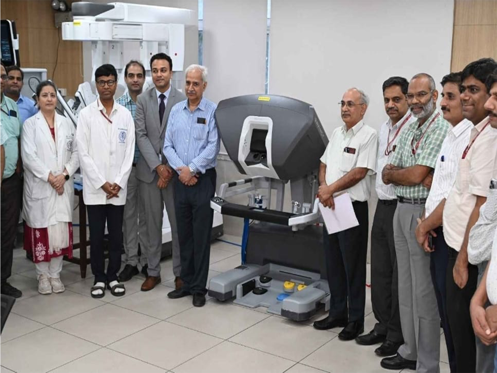AIIMS Delhi inaugurates state-of-the-art 'Da Vinci Surgical Robot' to strengthen training in robotic surgery (Photo/ANI)