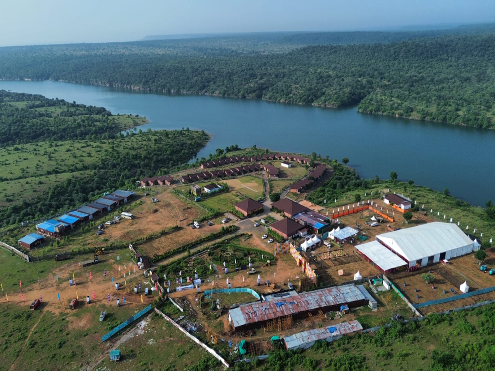 Drone visuals of Gandhi Sagar Forest Retreat (Photo/ ANI)  