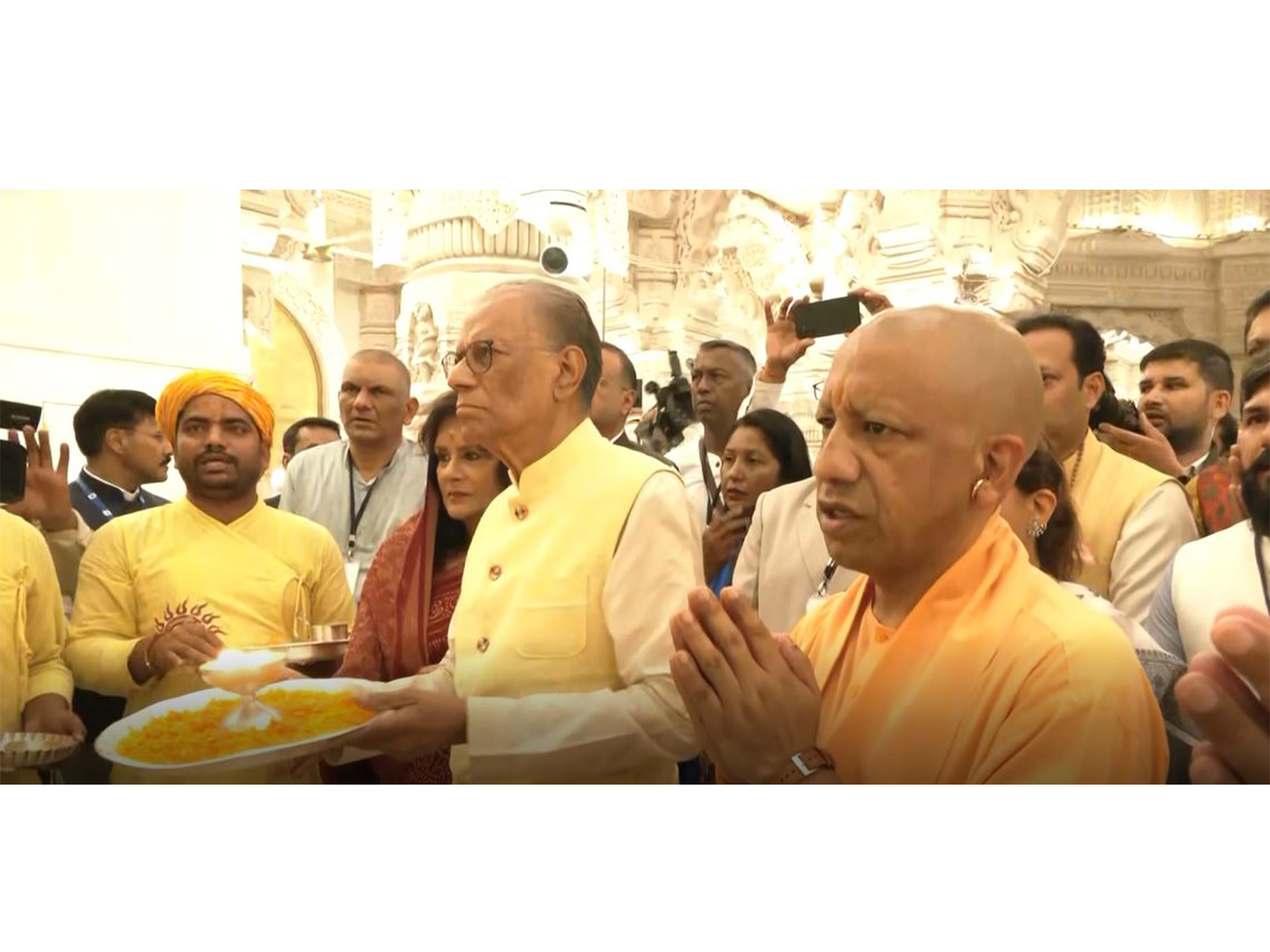 Mauritius PM Ramgoolam at the Shri Ram Janmabhoomi Temple in Ayodhya (Photo/ ANI)