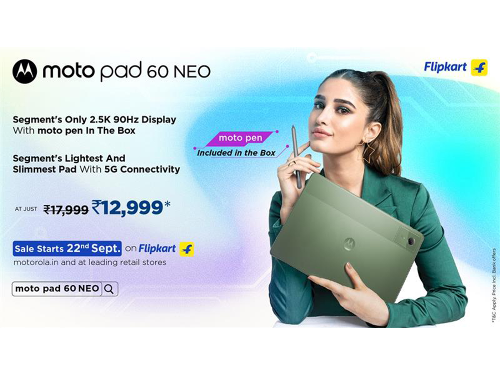 moto pad 60 NEO launch