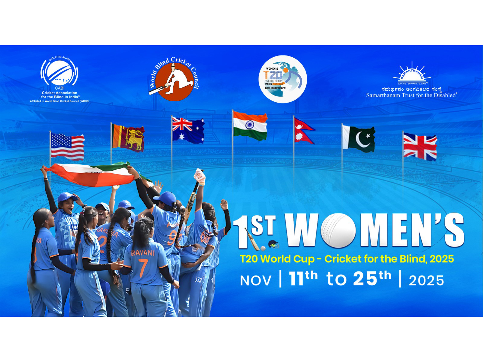 First-ever Women’s T20 World Cup for Blind. (Photo/CABI)  